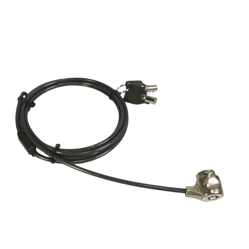 Universal Laptop Security Cable Lock T-Bar‎ Kensington Style Keyed w/ 2 Keys